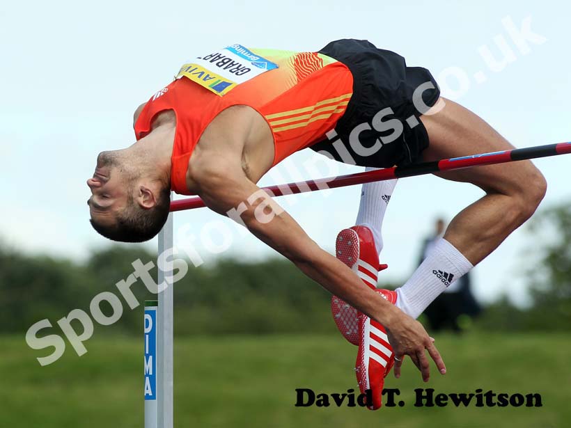 Robbie Grabarz, high jump, 2012 Samsung Diamond League, Birmingham.